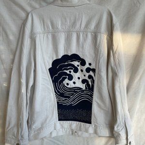 Levi's x Outerknown White Trucker Jacket Emb Back